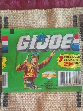 1987 Italian Imported G.I. Joe unopened trading card pack